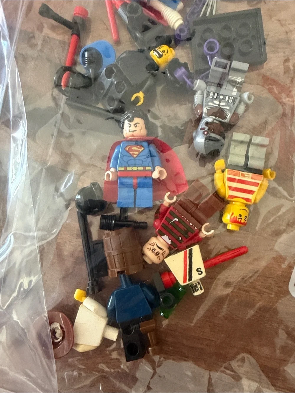 Lego Superhero Minifigure Lot - Red, Blue, Yellow, Black